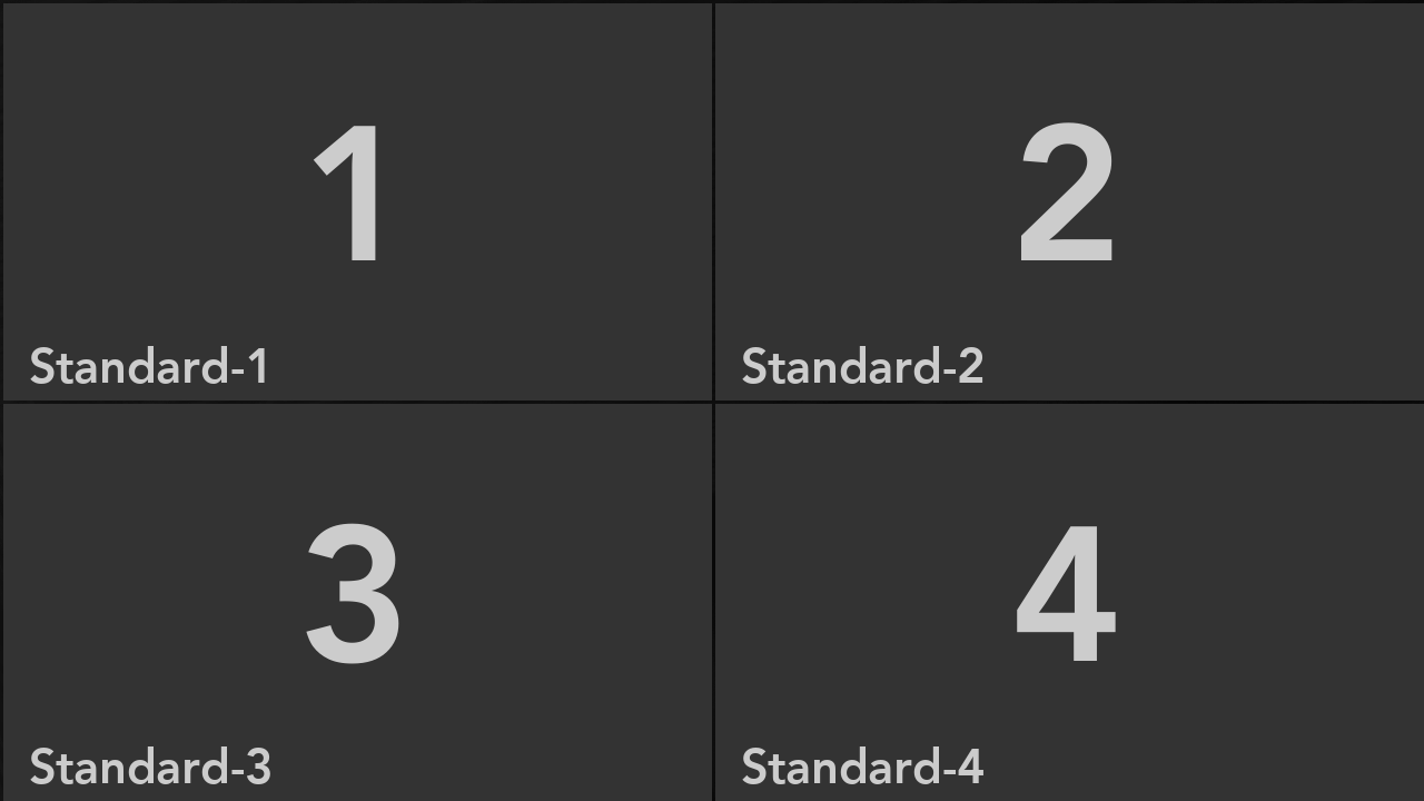 2x2 grid layout with four equal participant slots.
